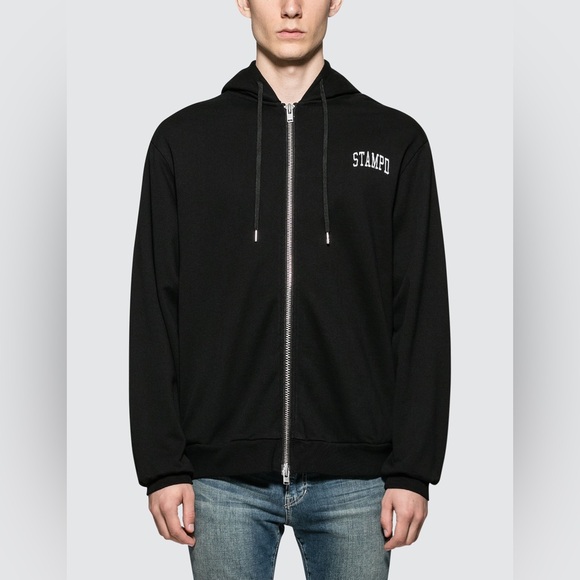 Stampd Half Stone Wash Back Zipper Hoodie sz S - Picture 10 of 10